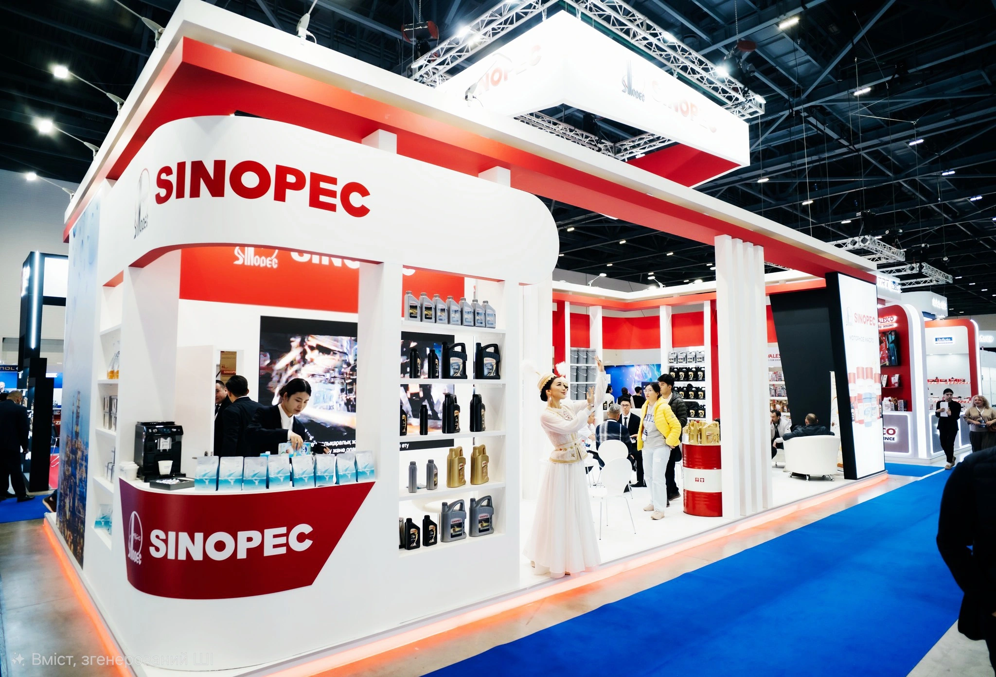 Sinopec стенд — презентація продукції